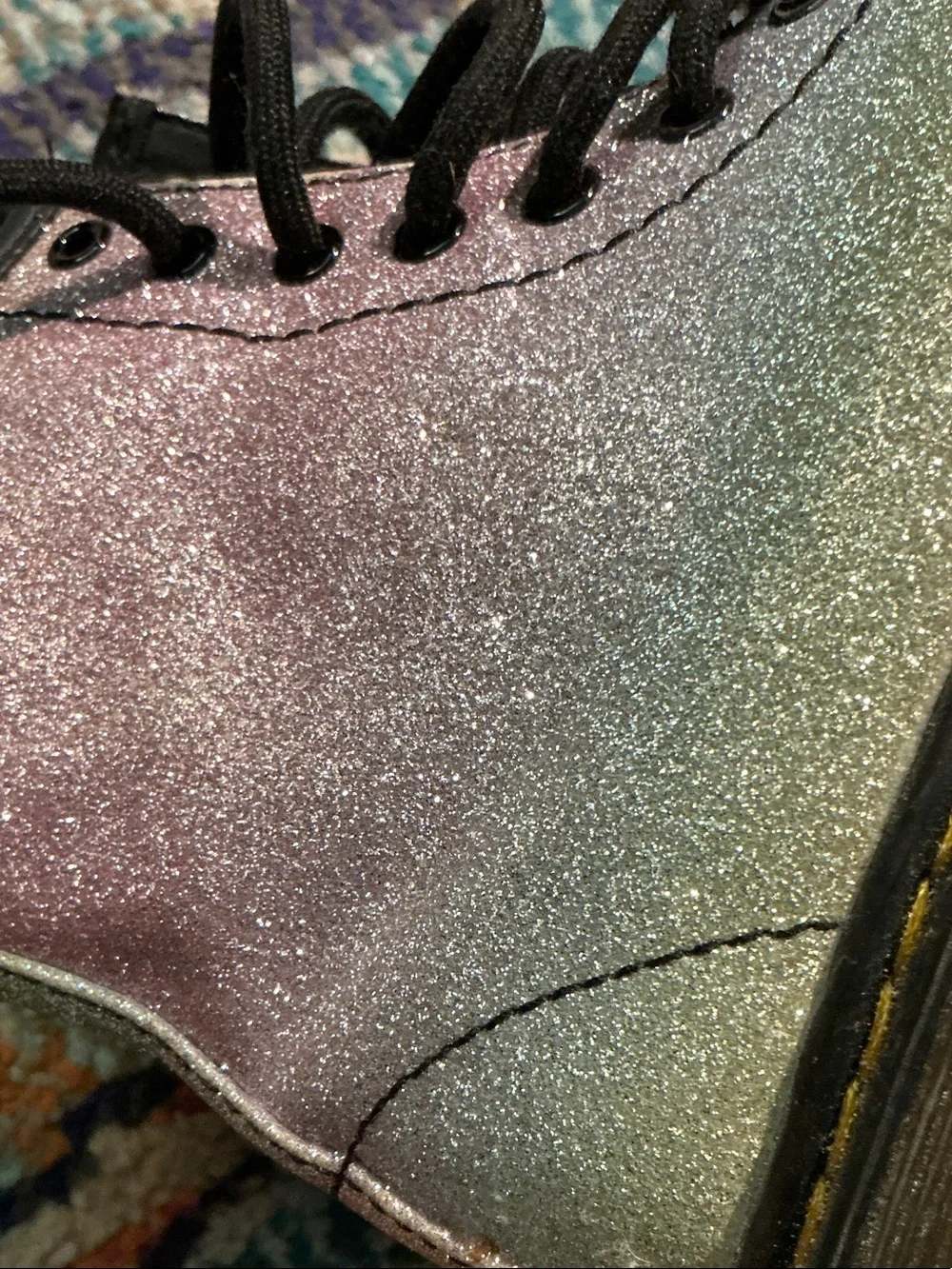 Dr. Martens sparkling iridescent